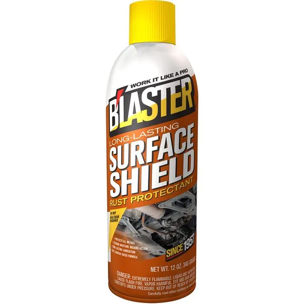 B\'Laster Surface Shield Complete Corrosion Protection for Long Lasting Automotive Undercoating Applications, 12 oz Aerosol, Pack of 6