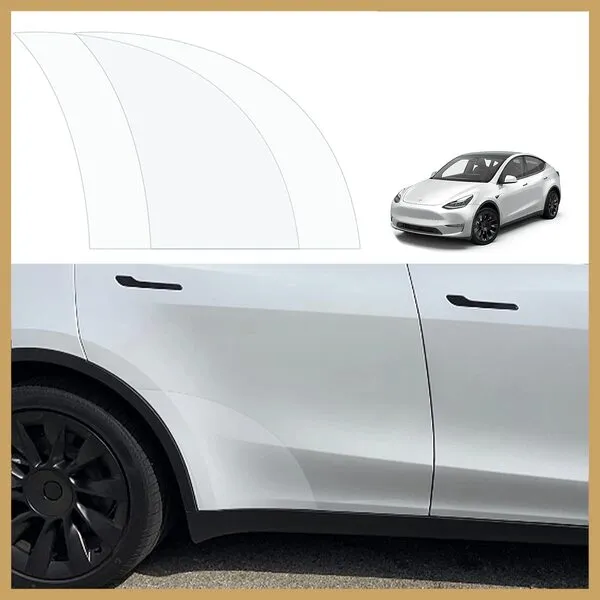 BestEvMod for 2020-2024 Tesla Model Y 6.5 Mil Thick Clear Paint Protective Film Shields PPF 1(Model Y, 6.5 Mil)
