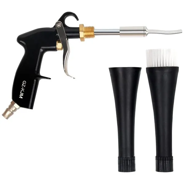GZ-KJM High Pressure Car Interior Spraying Washing Gun with 2 Set Nozzle Sprayer Connector Air Pulse Car Washing Equipment Tool (Upgrade-Dust blow gun)