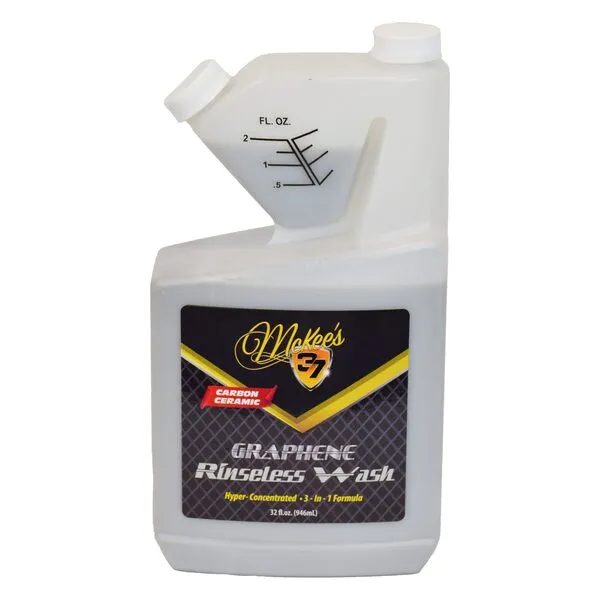 McKee's 37 Graphene Rinseless Wash (3-in-1 No Rinse Wash, Detailer, & Waterless Gloss Enhancer & Coating), 32 fl. oz.,MKGC-110