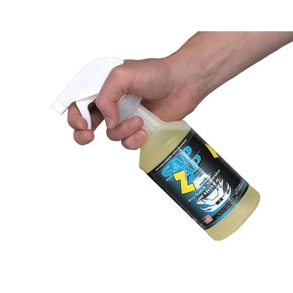 SapZap Tree Sap Adhesive Remover Car Cleaner, Yellow, 16 oz