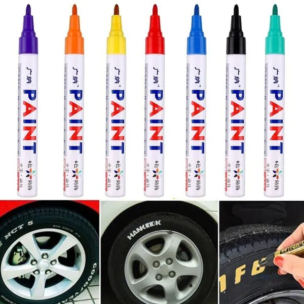 Ryanli Oil Based Paint Marker, White Paint Pen for Art, Quick Dry & Waterproof White Paint Markers Pens for Rock Painting, Stone, Ceramic,Glass,Wood,Tire,Metal,Graffiti 1PCS, Purple