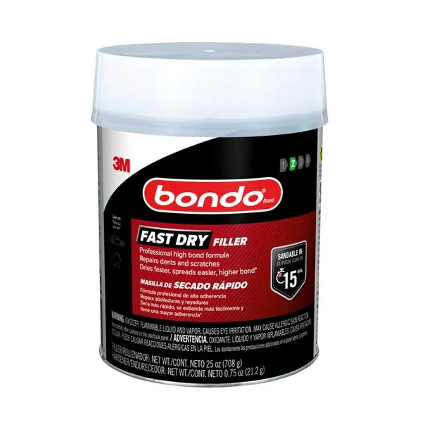 Bondo Fast Dry Filler, 25 oz (708.74 g), 6 per case