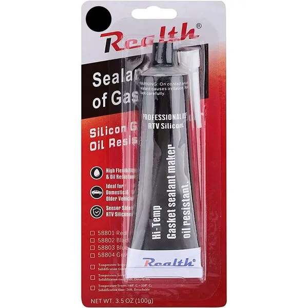 Silicone Gasket Maker 1 Pack High Temperature RTV 3.53 Oz Ultra Black Oil Resistance Sealant High Strength Flange Sealing for Automotive Motorbike Machine Equipment Repairing(SG119)