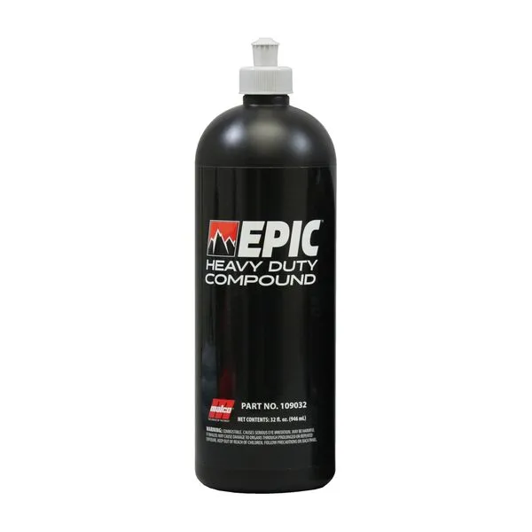 Malco Epic Heavy-Duty Car Polishing Compound – Best Deep Scratch Remover | All-in-One Compound for Polishing Car Paint | Dust-Free, Swirl-Free Finish | Removes P1500 Sand Scratches | 32 Oz. (109032)