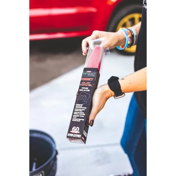 P & S Professional Detail Products - Clay Decontamination Towel - Effective Cleaning & Release of Paint Contaminants; Increase Wax & Sealant Bond; Enhance Gloss & Depth of Color; Fine Grade-12