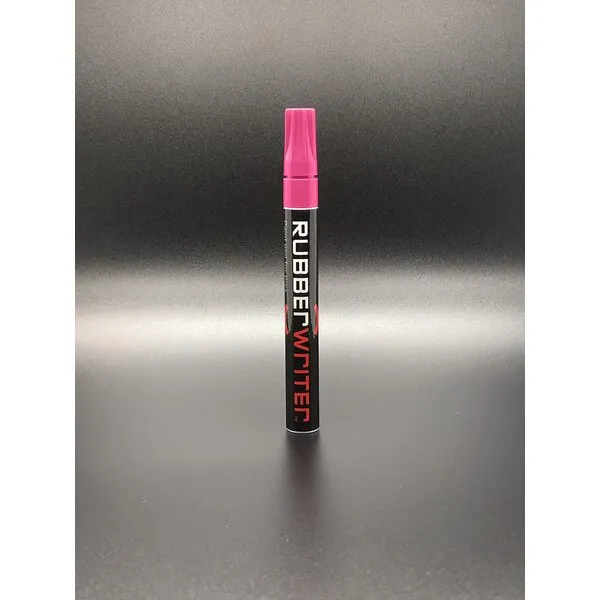 AUTOMOTIVATED ColorLugs RubberWriter Paint Pen for Car Tires | Oil-Based Marker for Tire Lettering | Waterproof Ink | Fast Drying | Medium Size Tip | Apply at Home | Color: Pink | Pack of 2 Pens