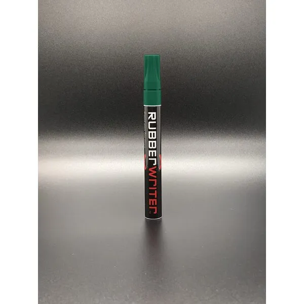 AUTOMOTIVATED ColorLugs RubberWriter Paint Pen for Car Tires | Oil-Based Marker for Tire Lettering | Waterproof Ink | Fast Drying | Medium Size Tip | Apply at Home | Color: Green | Pack of 2 Pens