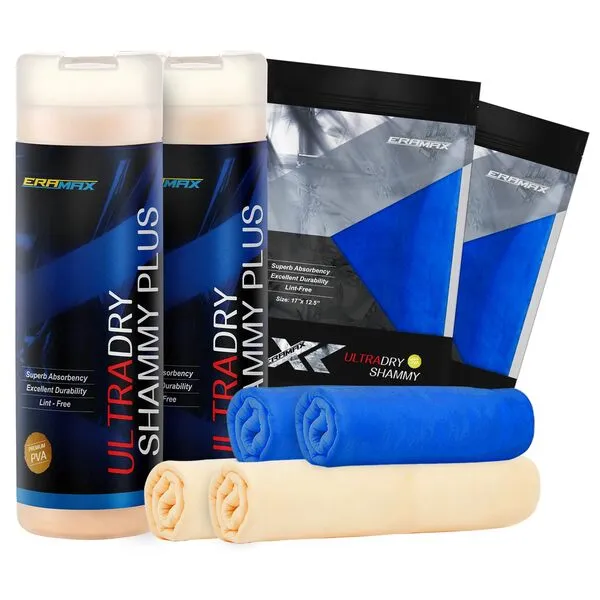 Eramax 4 Pack Premium Fast Drying Shammy Towel for Car (26\