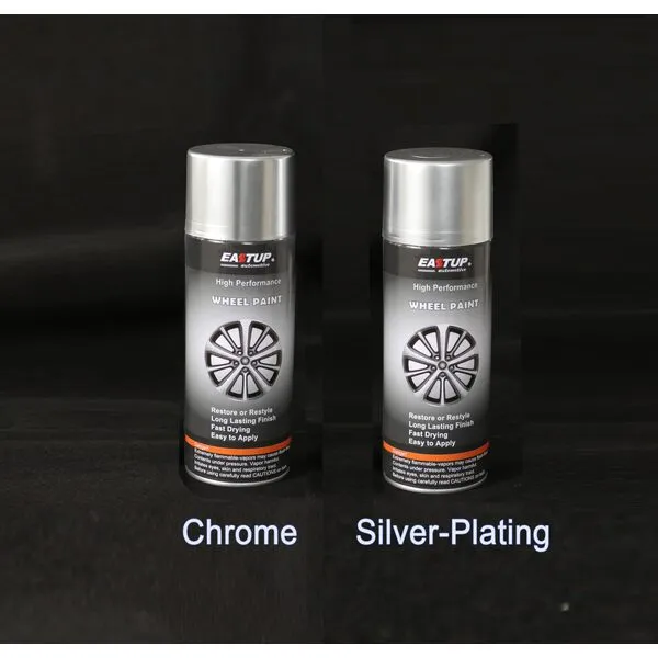EASTUP Premium Metallic Chrome Wheel Paint - Brilliant Finish, High Durability, Fade-resistant, Quick Drying Rim Coating Spray Paint.