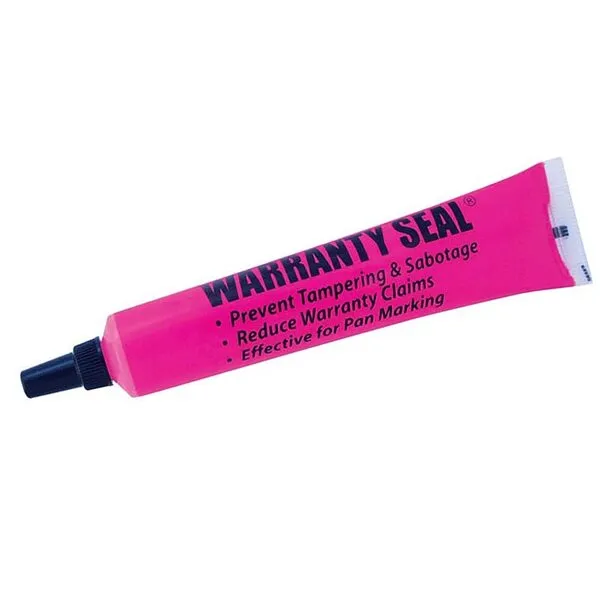 Pink Tamper Proof Cross Check Repair & Maintenance Warranty Seal 1.8 Oz Squeeze Tube Paint Marker - 1 Tube