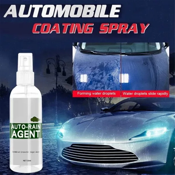 Car Glass Waterproof Coating Agent,Car Glass Anti-Fog Rainproof Agent, Car Glass Waterproof Coating Agent, Anti Fog Spray Auto Glass for Windows, Windshields, Mirrors, Shower Doors (Mixed 2pcs)