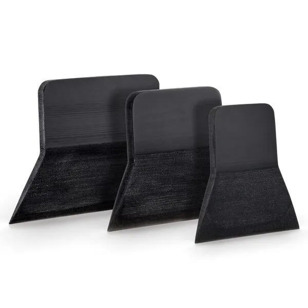 NEWISHTOOL 3 PCS PPF Squeegee Kit Small Squeegee for Vinyl, TPU Rubber Scraper 80 Durometer Black,Vinyl Squeegee for Window Glass Cleaning Car Paint Protection Film Installation Car Wrap PPF Tools