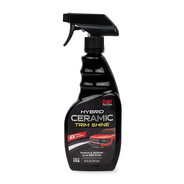 Stoner Car Care 92333 16-Ounce Hybrid Ceramic Trim Shine Protectant and Restorer of Plastic and Vinyl for Interior and Exterior Trim Automotive Tonneau Covers Water Based, Pack of 1