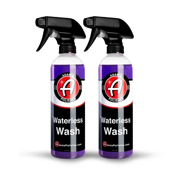 Adam's Waterless Wash (2-Pack) - Car Cleaning Car Wash Spray for Car Detailing | Safe Ultra Slick Lubricating Formula for Car, Boat, Motorcycle, RV | No Garden Hose, Wash Soap, or Foam Cannon Needed