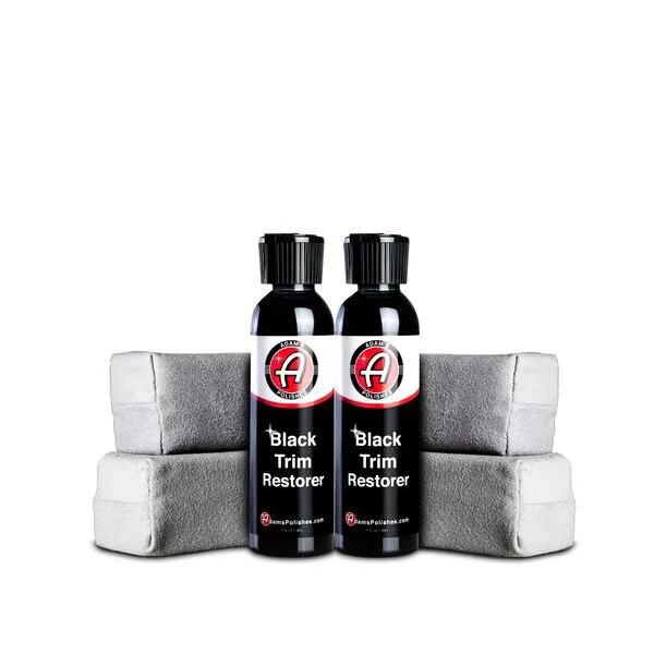 Adam's Polishes New Black Trim Restorer 2-Pack - Restores Plastic Trim to a Rich, Black Color with a Factory-New Appearance - Lasts Several Months per Treatment