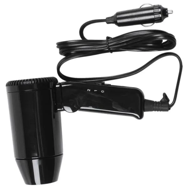 pizarra Car Hair Blow Dryer Heat Dc12V 216W Portable Foldable Hot Wind For Travel Easy Storage Handle De-Frosting Vehicle