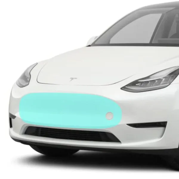TWRAPS Mini Bumper PPF for Tesla Model Y 2023-2024, Custom Fit Anti Scratch Paint Protection Film Cover, Clear Self Healing Shield Guard, Complete with Install Kit, Tesla Model Y Accessories