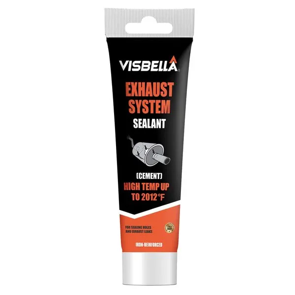 Visbella 150g Auto Vehicle Exhaust System Sealant, Non-Slumping Professional Repair Crack Adhesive Super Glue Sealer for Car Mufflers, Tailpipes, Catalytic Converters