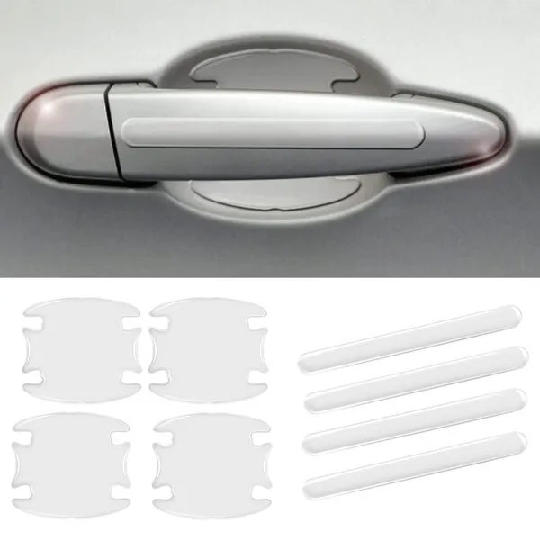 FTD-GA 8Pack Car Door Handle Protector - Clear Door Handle Paint Protection Film,Automotive Exterior Accessories Universal for Most Car Handles