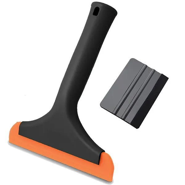 YIFVNGHUI Car Squeegee for Windshield, Silicone Squeegee for Car Rubber Squeegee with Edge Squeegee Non-Slip Handle Small Window Squeegee for Glass Door, Shower, Mirror, Tint, Paint, Bathroom