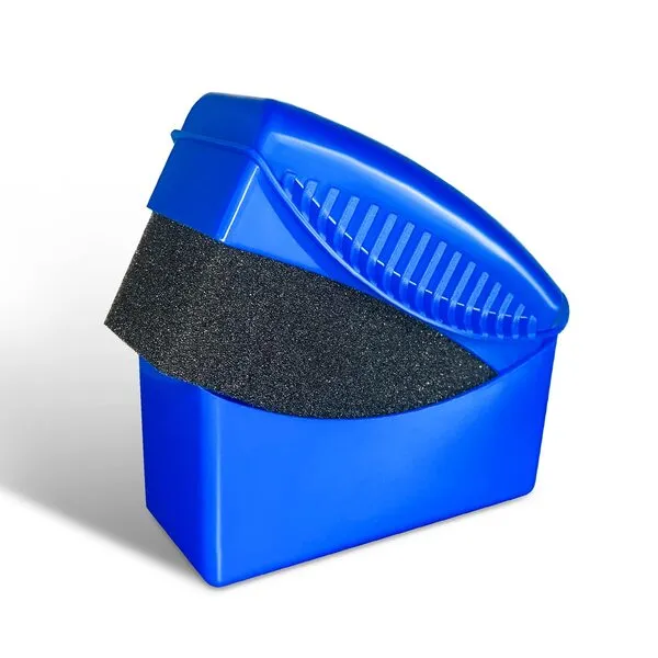 Tire Shine Dressing Applicator Pad, Tire Foam Applicator Sponges Contour Tire Wheel Shine Car Cleaning, Reusable Tire Sponges Applicator Pads Tire Wax Wipe with Lid