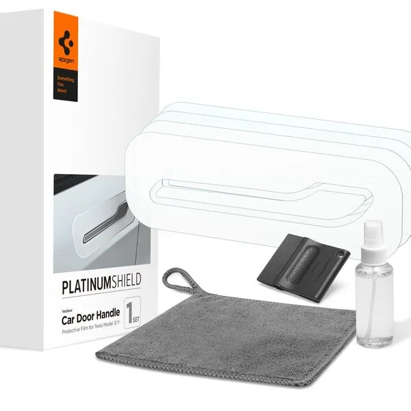 Spigen Auto Paint Protection Film [PlatinumShield] designed for Tesla Model 3 / Y door handle