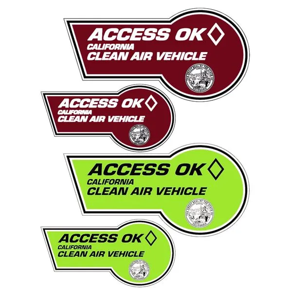 Aolamegs 4Pcs California HOV Stickers Protection Film - Clear Paint Protection Film for Cars, Car PPF Film for 2022, 2023, and 2024 Stickers (HOV Stickers Not Included)