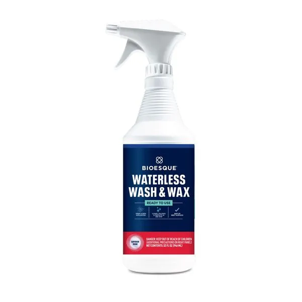 Bioesque Waterless Wash & Wax, Ready to Use Formula for Cars, Trucks, Boats, RVs, Motorcycles, & More, 32 Fl Oz (Pack of 1)