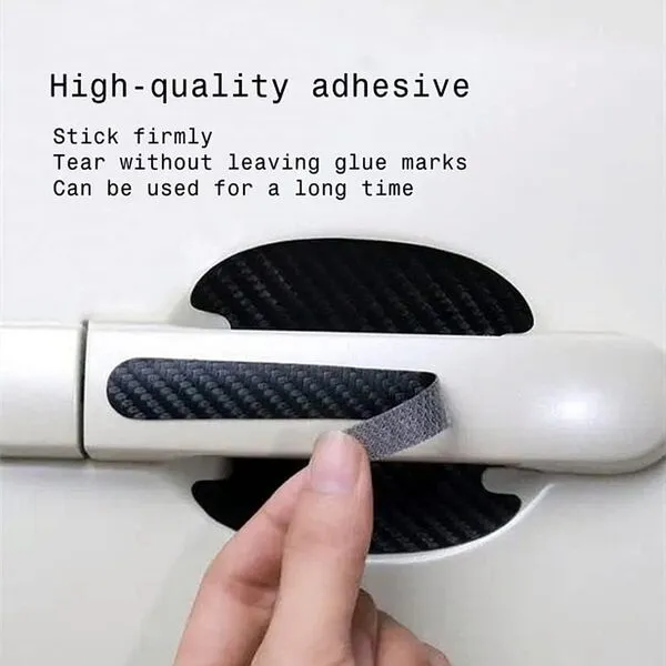 8PCS US American Flag Car Door Handle Protector Stickers+Car Door Bowl Scratch Protectors,Universal Car Door Handle Cup Protective Film,Carbon Fiber Anti-Scratches (US-Door Bowl)
