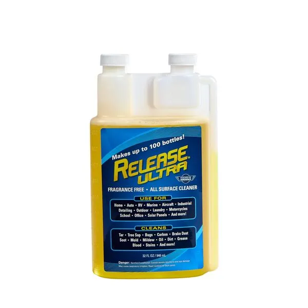 Release Ultra Concentrate All Surface Cleaner & Degreaser, Fragrance Free, No Rinse, Ultra Concentrated, 32 Fl Oz, makes 20 32 oz bottles