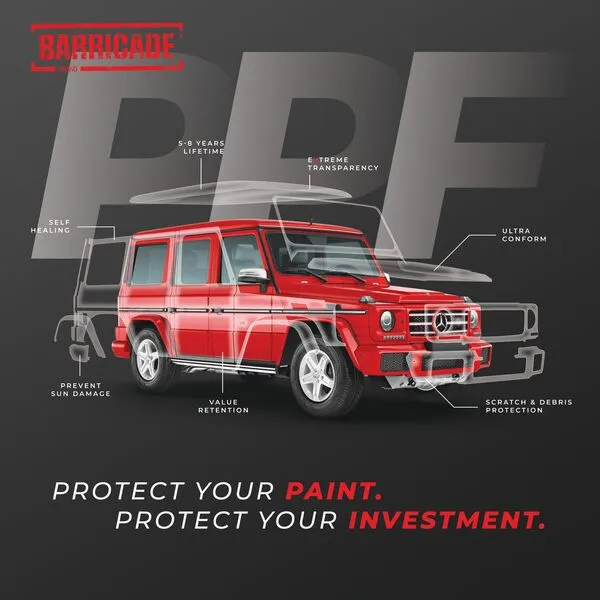 VViViD Barricade Premium 8 Year Clear Paint Protection Film (12” x 96”)