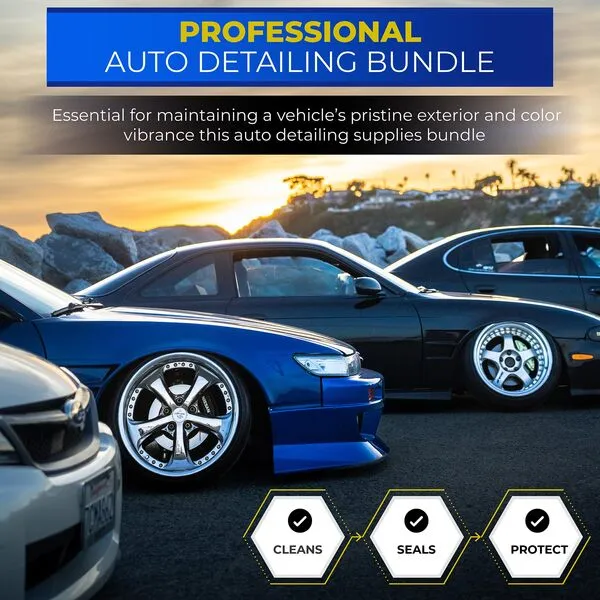 Nobu\'s Garage Car Detailing Spray with Clay Bar and Clay Mitt, Ceramic Infused Waterless Auto Detail Supplies, Surface and Paint Safe Cleaner for a Streak-Free Shine