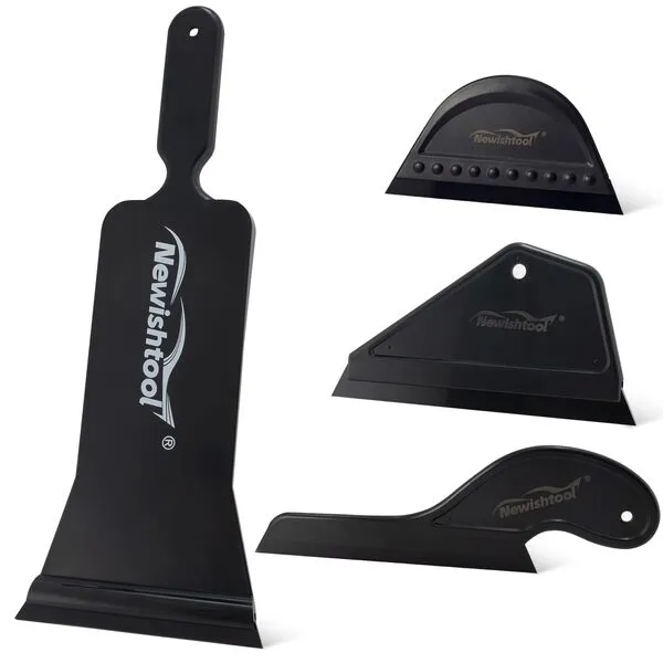 NEWISHTOOL Window Tint Tools, Water Blade Handle Squeegee Kit includes Wider Bulldozer Squeegee Side Wiper Swiper Window Tint Squeegee Small Squeegee for Vinyl, Car Auto Window Glass Film Tint Tools