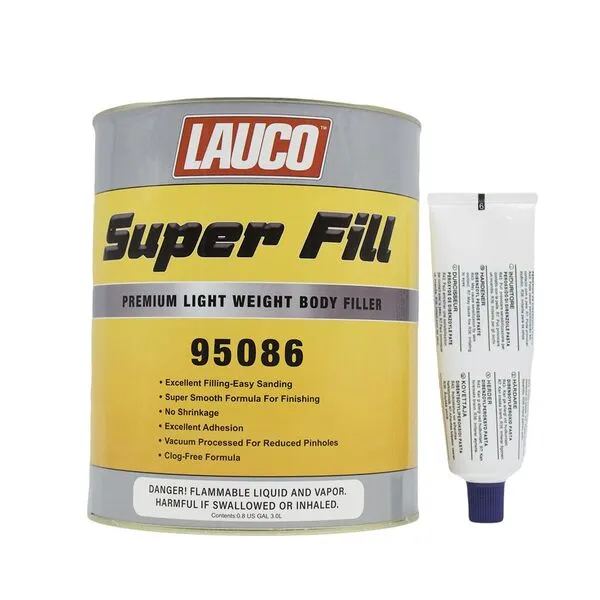 Super Fill Premium Lightweight Body Filler for Fast & Easy Automotive Repairs, Ideal for Small-Medium Dents & Scratches, Adheres to Fiberglass, Steel, Galvanized, Zinc & Aluminum, 3 Liters + Hardener