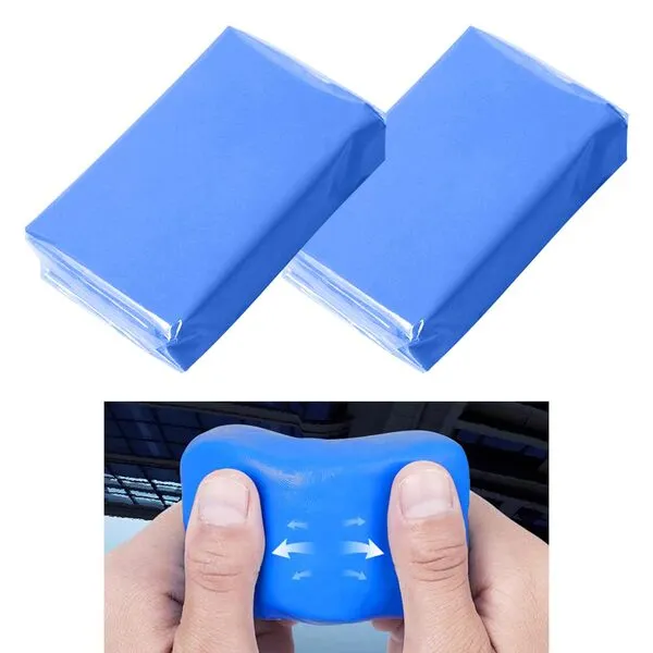 Aienxn 2PCS Auto Detailing Car Clay Bar Magic Clay Bar Cleaner Detailing Tools, Clay Bars for Car Detailing Clean Car Wash 100g Each Q-P-033-2