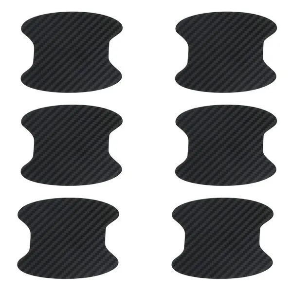 16 Pcs Car Door Handle Cup Protector Sticker, Anti Scratch Car Door Handle Guard Film for Most Cars (Black)
