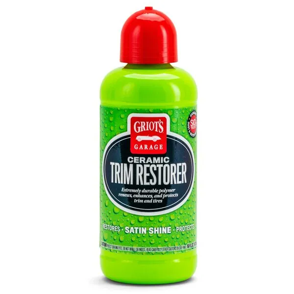 Griot\'s Garage 10944 Ceramic Trim Restorer 16oz – Restore Exterior & Interior Plastics, Rubber Seals, & Tires – Satin Finish Provides Like New Appearance – Ceramic Infused for Long Lasting Results