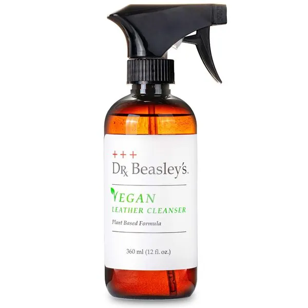Dr. Beasley's Vegan Leather Cleanser 12 oz - Gentle Plant-Based Formula, Softens, Moisturizes, Protects From Drying & Cracking, VOC & Cruelty Free