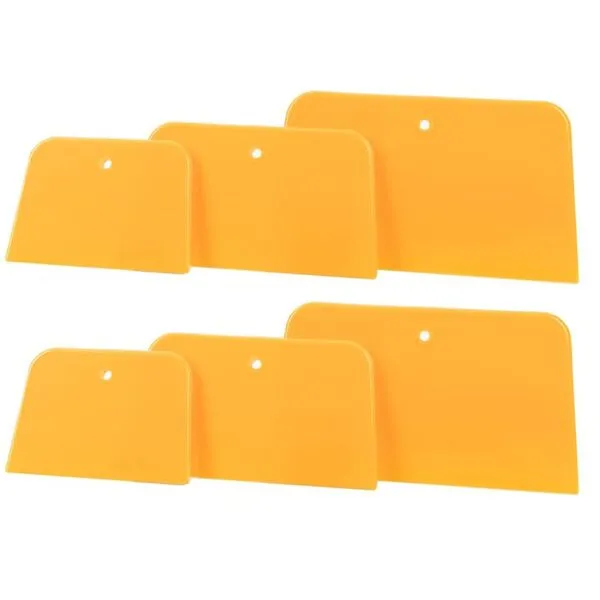 Body Filler Spreaders, 6PCS 4, 5, & 6 Inch Automotive Body Fillers Hard Plastic Spreaders Auto Body Spreader for Applying Fillers, Putties, Glazes or Caulking Agents Car Body Maintenance