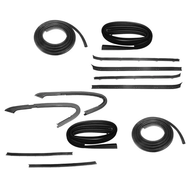 Weather Stripping Door Seal Kit - Mechanics Choice for 1981-1985 Chevrolet C10 with 2 Piece Vent Window Seal
