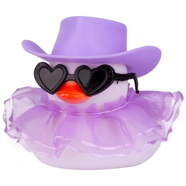 MuMyer Car Rubber Duck Ornament Cute White Duck Car Dashboard Decoration Accessories with Mini Hat Sunglasses and Skirt for Car Dashboard Decoration Accessories(A21)