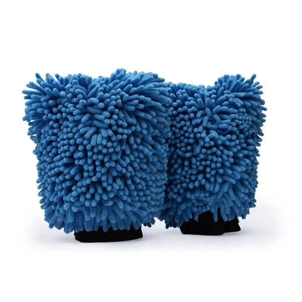 SM Arnold 2-Pack Ultra-Soft Microfiber Chenille Wash Mitts, High Absorbency, Ideal for Car Detailing & Home Cleaning, Scratch-Free, Durable, Reusable - Perfect for Professional & DIY Use