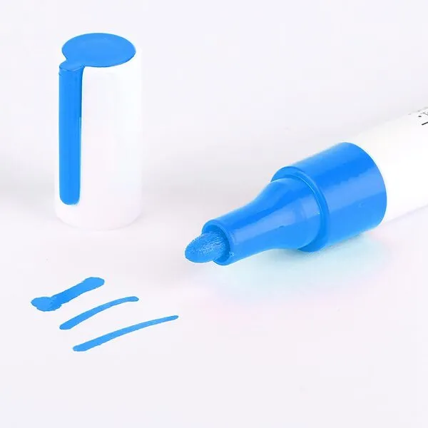 Waterproof Professional Car Tire Paint Pen Mark Pens for Cars, Trucks, SUVs (Blue)