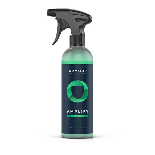 Armour Detail Supply Amplify Ceramic Detailer: Quick & Easy Gloss Enhancement | Streak-Free, Hydrophobic Formula | Safe on All Vehicles | 16oz Trigger Spray