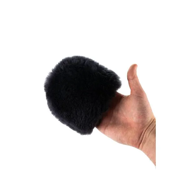 The Rag Company - Ultra Wool Wheel Mitt - Wash and Scrub Wheel Faces and Details Without Scratching or Marring Car - Marino Wool - Fits Over Fingers for Easy and Comfortable Detailing (2 Pack)