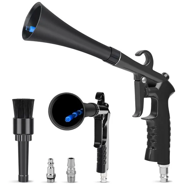Car Cleaning Gun Detailing Interior Dryer Air Blow Gun, High Pressure Blower Gun, Car Detailing Kit Interior Cleaner, Car Detailing Tools for Car Quickly Blasts Dirt and Dust Works with Air