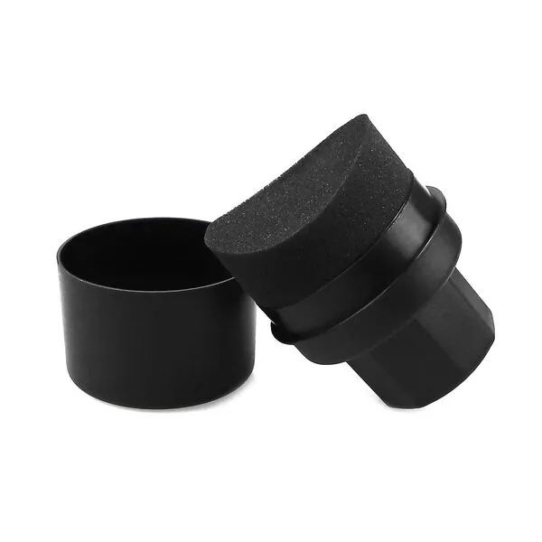 Car Tire Shine Sponge - Car Curve Tire Shine Sponge with Lid Tire Cleaner and Dressing Applicator Coating Sponge, Tire Dressing Sponge Applicator for Vehicle Tire Cleaning Waxing Polishing