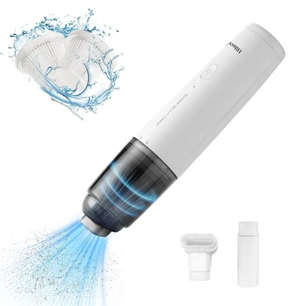 Mini Vacuum Cleaner Cordless, Portable Keyboard Vacuum Cleaner, Wireless Handheld Car Vacuum with 9000 Pa, High Power Rechargeable 2 Speeds, Lightweight Car Vacuum for Car, Home, Office, Pet