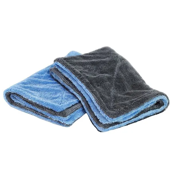 LIVOS 2 Pack Car Drying Towel, Premium Microfiber Towels for Cars, 1000GSM, Edgeless Twisted Loop Design, No Streaks, Scratches, or Water Spot, Absorbent Wash Towel, 18